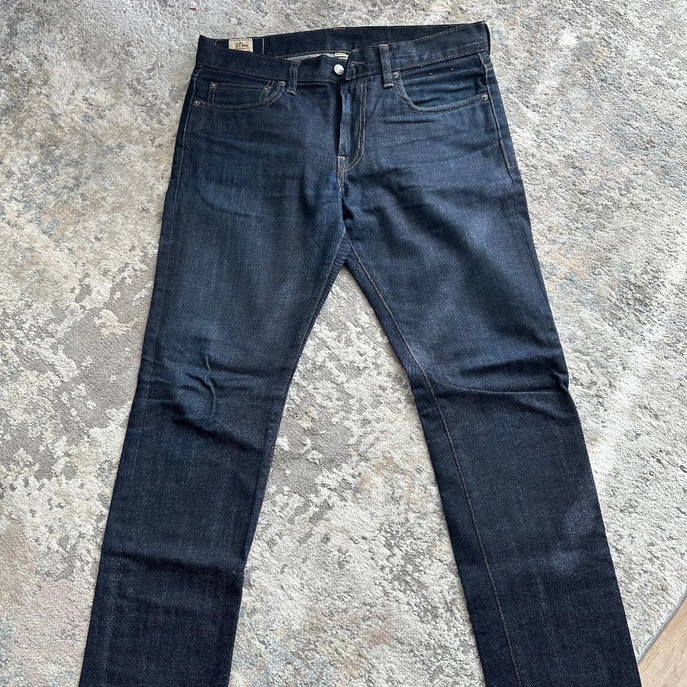 J. Crew 484 dark denim jeans